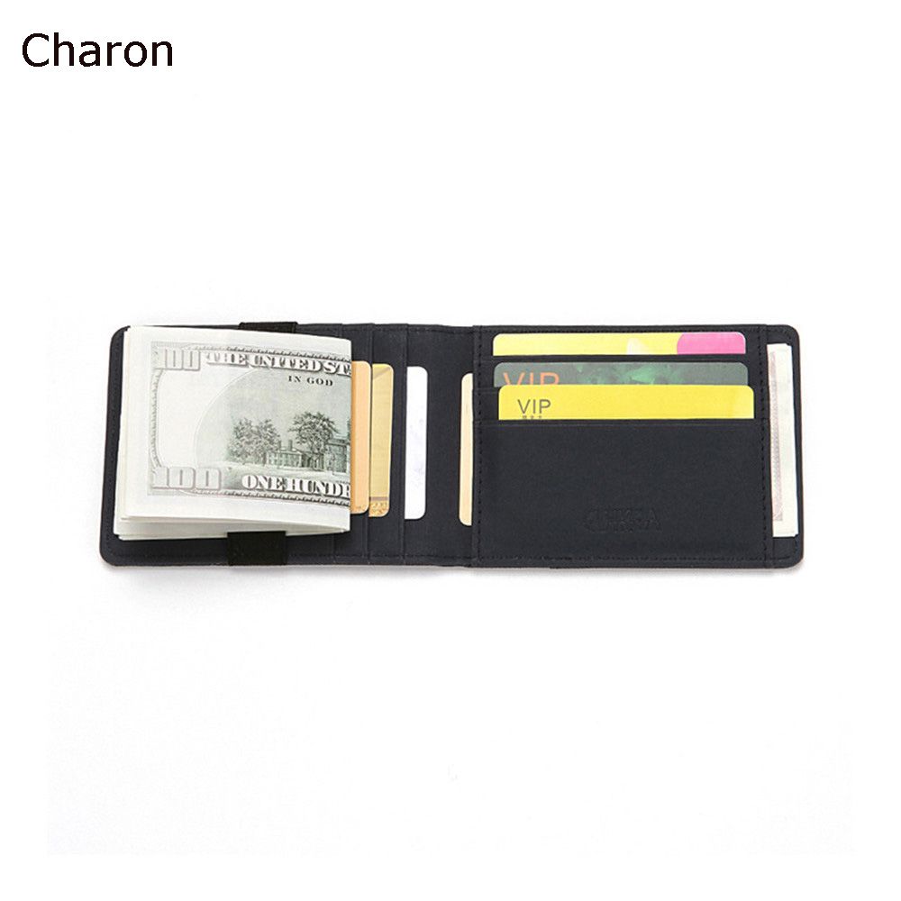 Men Credit Card Holder Minimalist RFID Blocking Wallet Card Holder Slim Wallet RFID Blocking Men Secure Faux Leather Bag Wallets