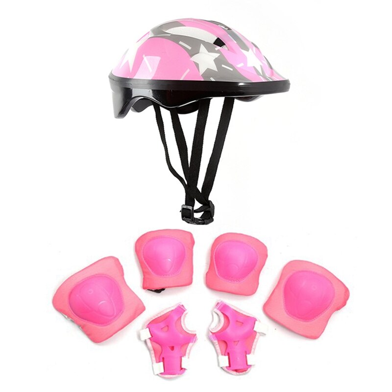 7Pcs Children Skateboard Helmet Protective Set Kne... Grandado