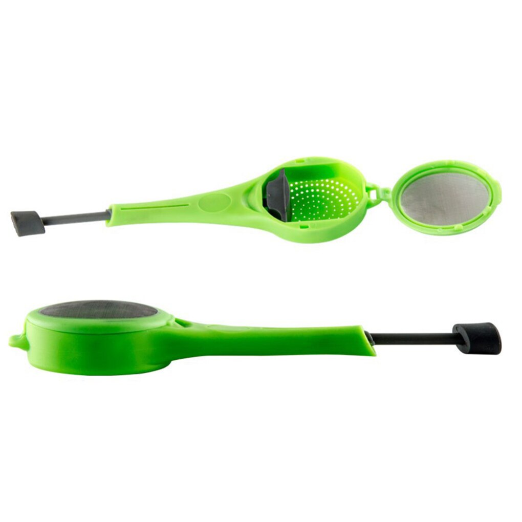 Tea Infuser Tea Strainer Built-in Plunger Tea Filter Healthy Intense Reusable Gadget Press Plastic Tea Bag Tea maker Infuser