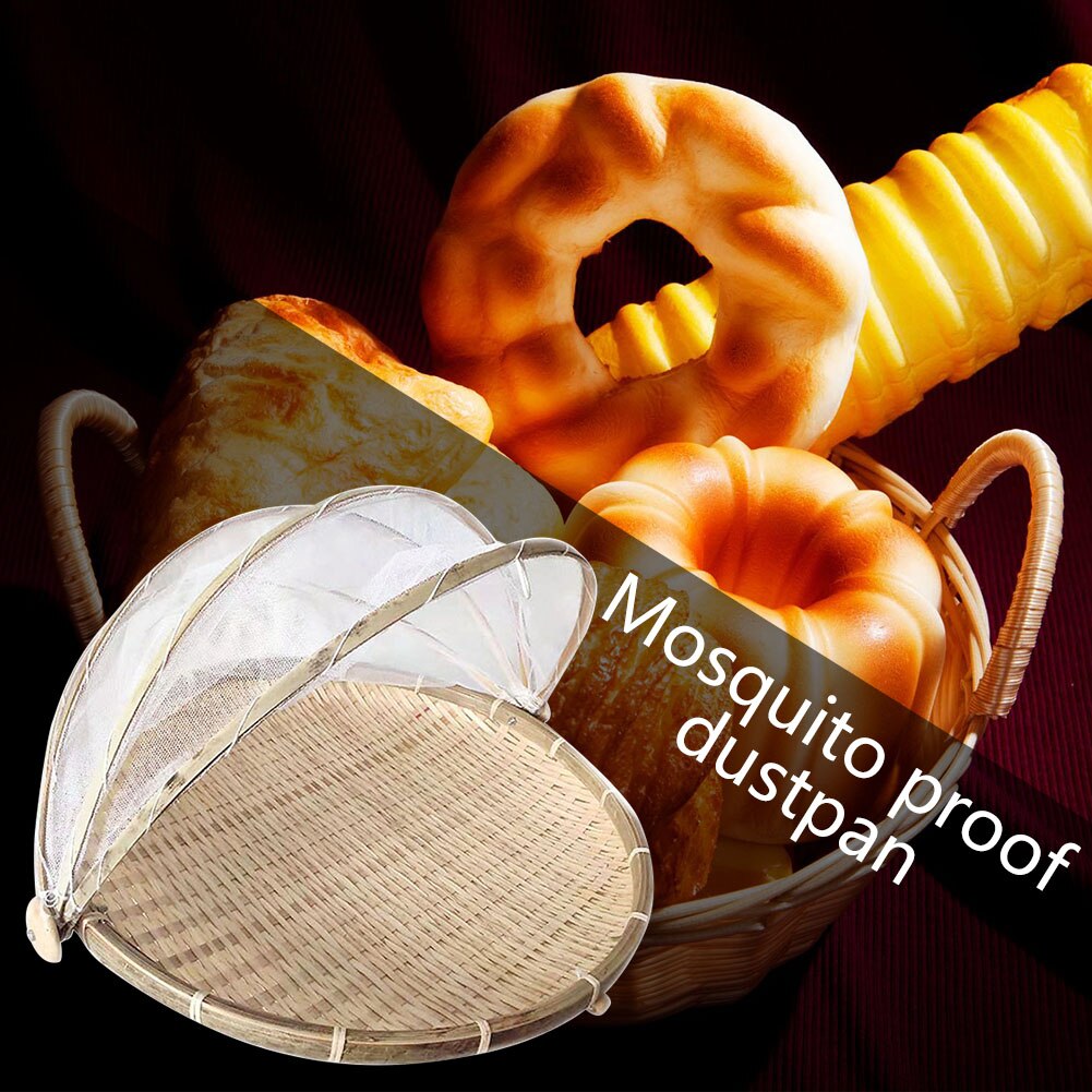 Bamboe Covers Voedsel Couvercle Cuisine Opbergmanden Dust Covers Voor Keuken Wasmand Organizer Gereedschap