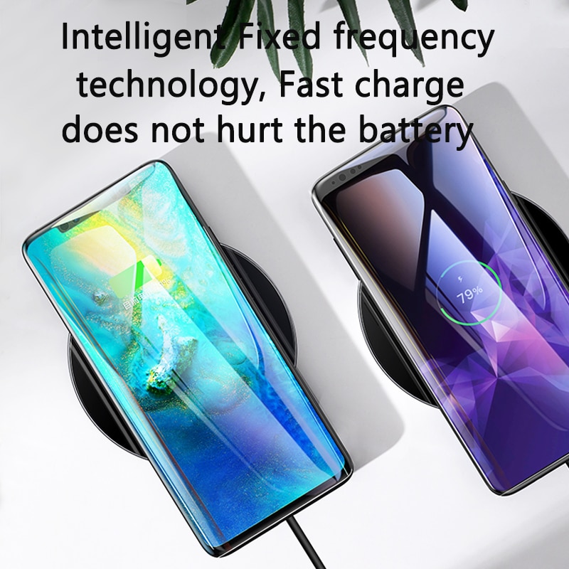 Baseus Disegno Speciale 10W Qi Caricatore Senza Fili per P30 P30 pro Veloce senza fili pad di Ricarica per Compagno di 20 pro samsung S10 S9 S8