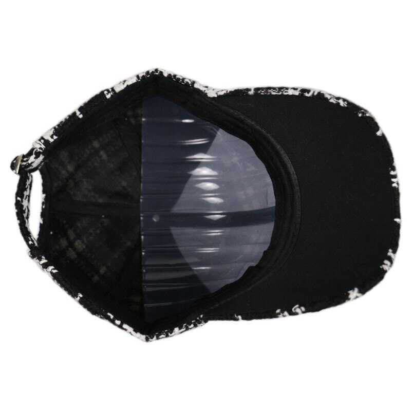 HUOBAO Black White Lattice Baseball Cap Newsboy Caps Visor Caps For Women Gorras Female Snapback Tweed Casual Hat