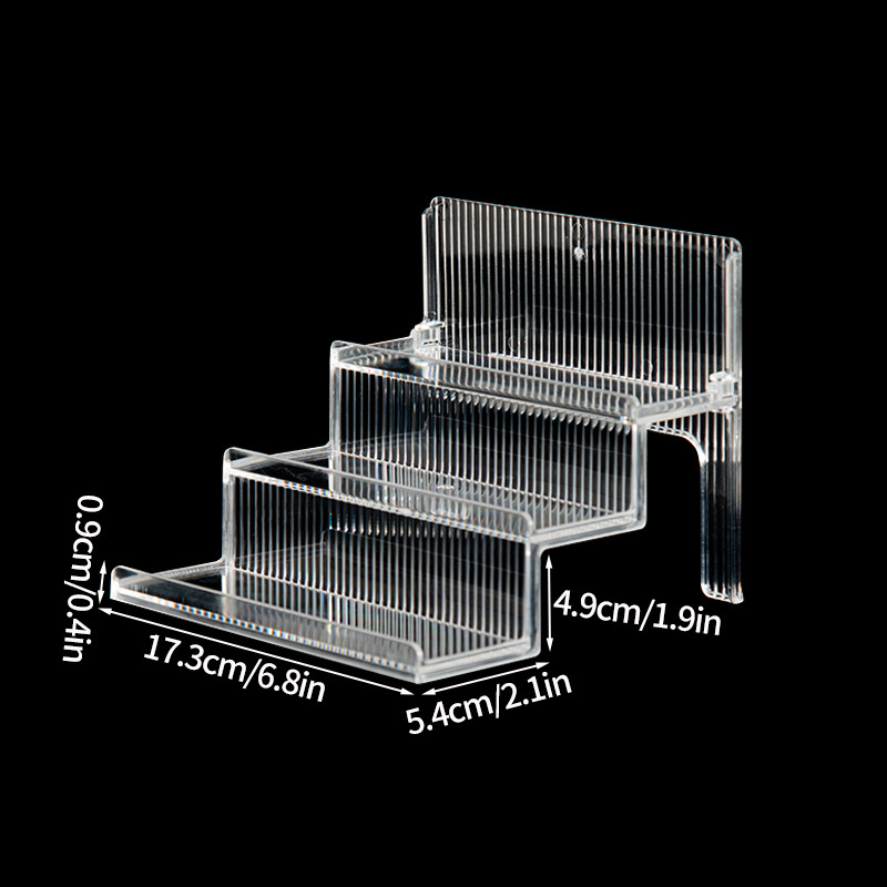 1-3 Tier Acrylic Display Stand Rack Transparent Display Riser Storage Racks Cupcake Dessert Perfume Doll Figures Organizer Shelf