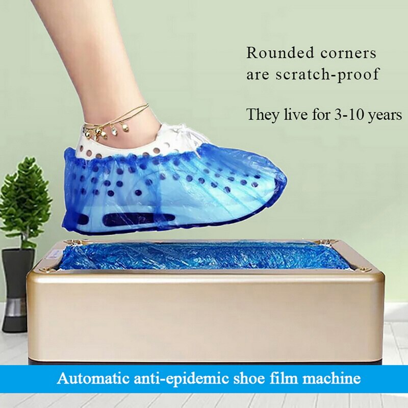 Instock automatisk sko dække maskine husholdning træde engangs støvler fabrikant sko film maskine smart sko dække dispenser