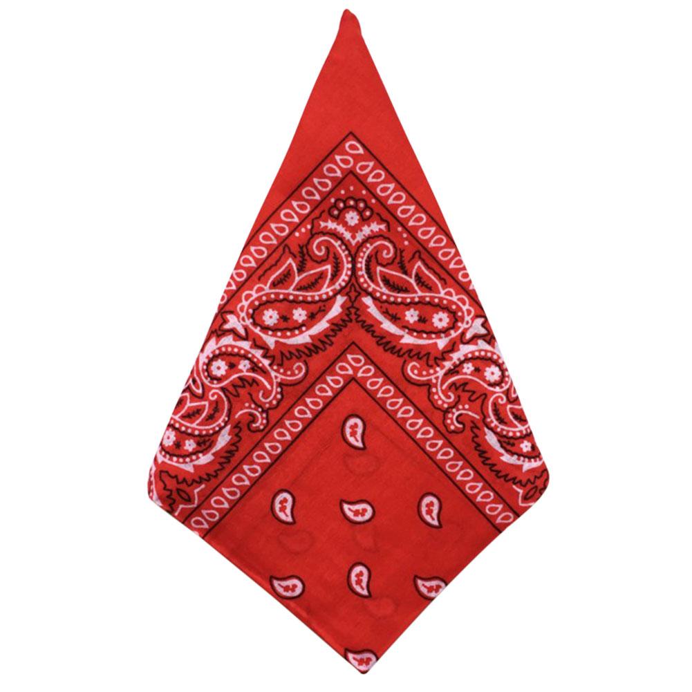 Vrouwen Haaraccessoires Linnen Bandana Sjaal Vierkante Vrouwelijke Bandana Hoofddeksels Rock Cool Meisjes Multi Hoofdbanden: Rood