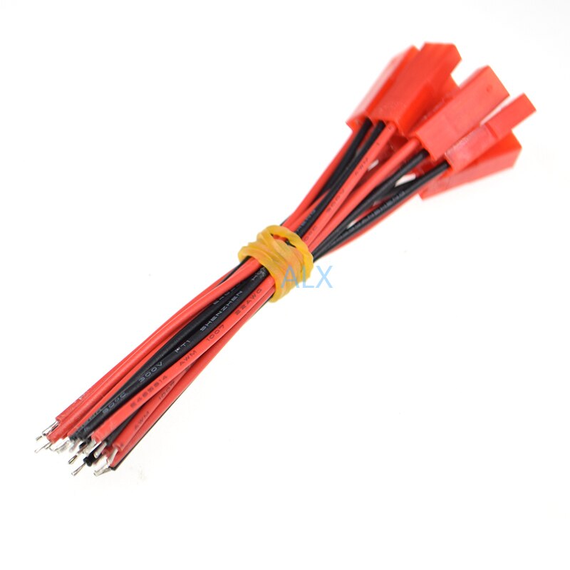 10Pairs 100MM JST CONNECTOR 2PIN PLUG CABLE MALE+FEMALE WIRE 2 PIN FOR RC BATTERY PCB