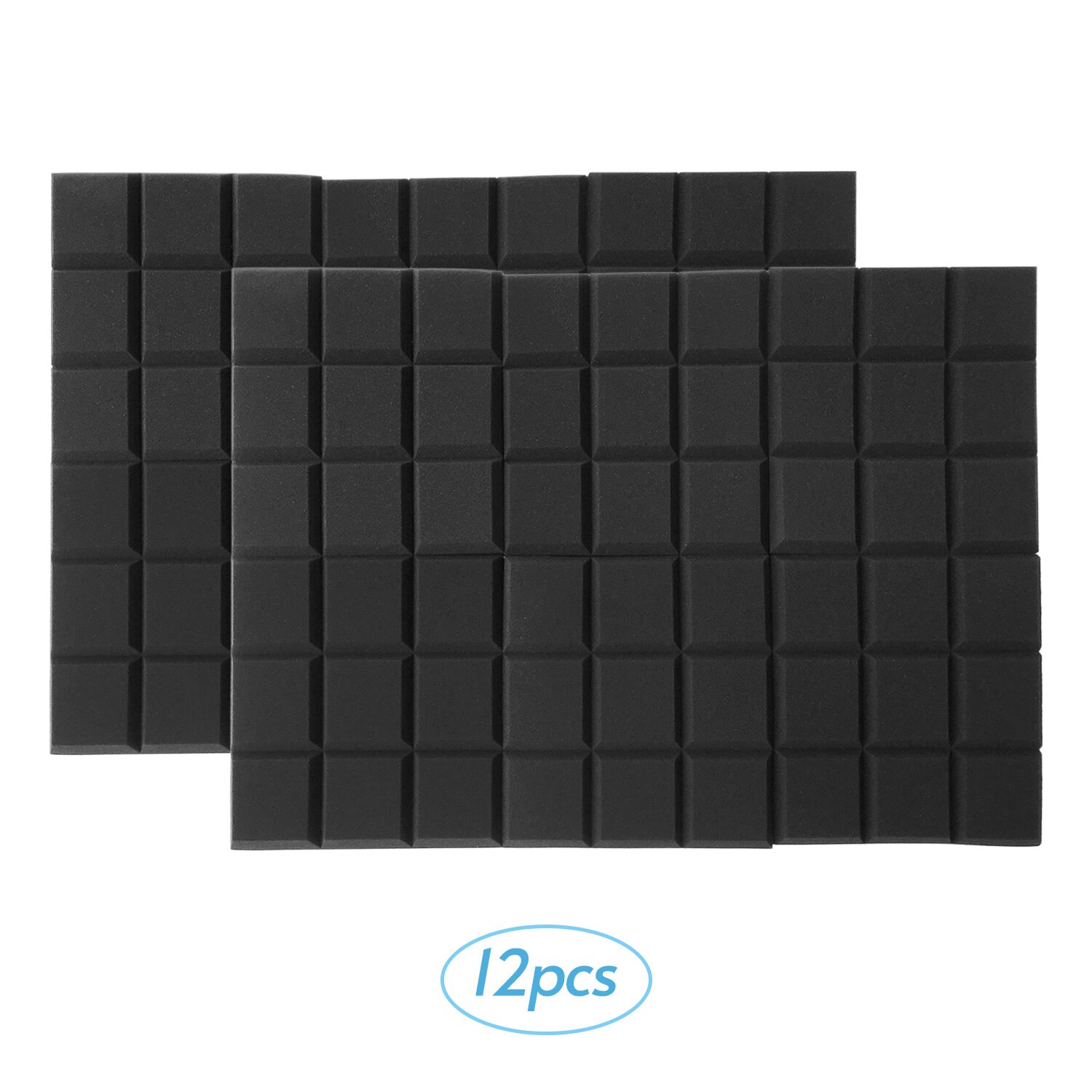 6/12pcs 12*12*2inch Studio Acoustic Foams Panels Sound Insulation Foam for Studio KTV Broadcast Family Theater