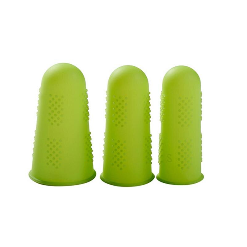 5pcs Silicone Finger Protector Sleeve Cover Anti-cut Heat Resistant Finger Sleeves Great Cooking For Cooking Kitchen Tools