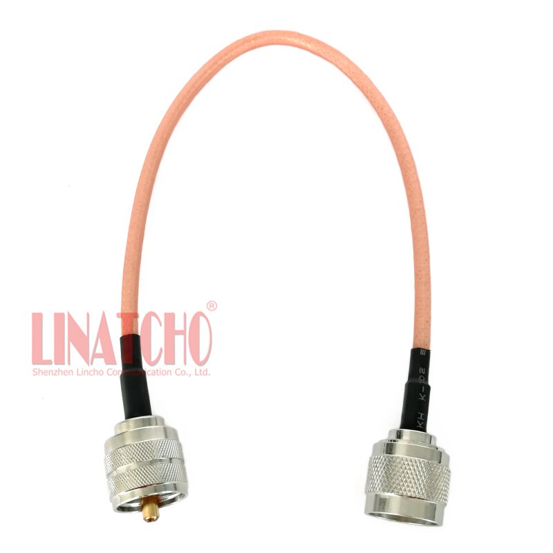 Cable de puente coaxial N macho a PL259 UHF, 30CM, baja pérdida, buena , RG303