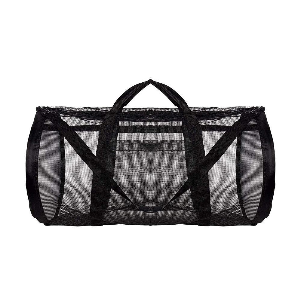 Foldable Portable Beach Bag Mesh Storage Bag Outdoor Beach Park Swimming Towel Clothes Organizer Swimming Bag