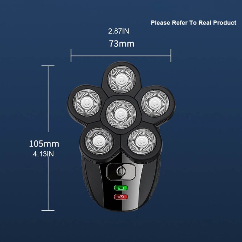 Bald Head Shavers for Men 5 in 1 Electric Shaving Razors Rechargeable Waterproof