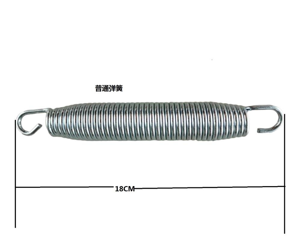 steel metal material kids bungee trampoline springs: 18cm(hook to hook)