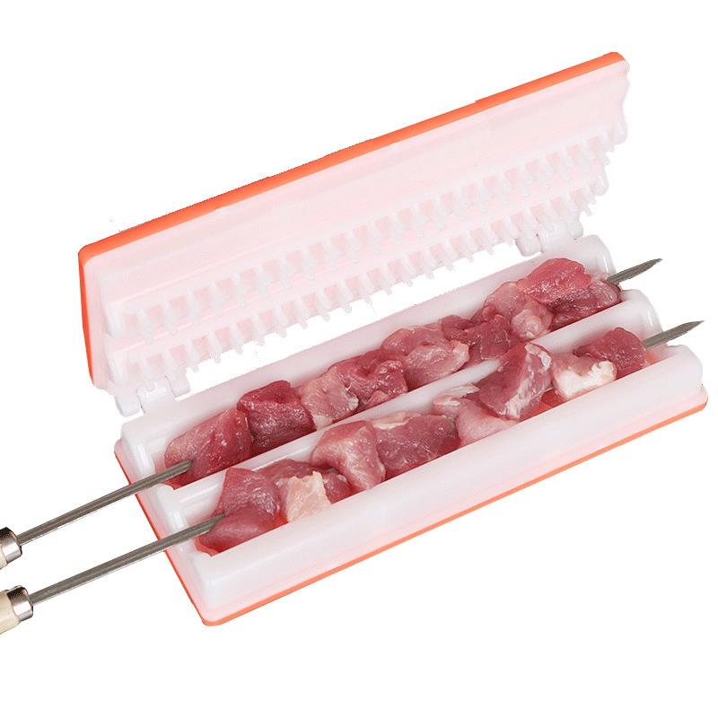 Machine pour faire des brochettes de Kebab, boîte pour faire des brochettes de Barbecue, viande de bœuf, porc, légumes, Grill, accessoires de cuisine, Gadget pour Barbecue en plein air: 4