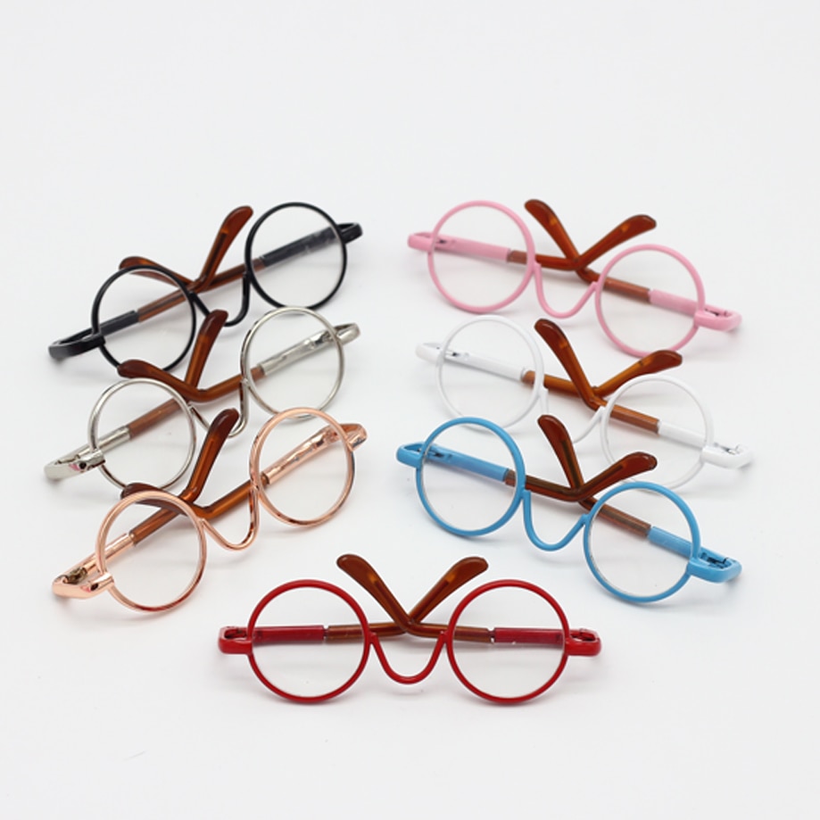 Bjd 6.5cm runde briller 1/3 60cm bjd msd sd dukke solbriller gratis forsendelse