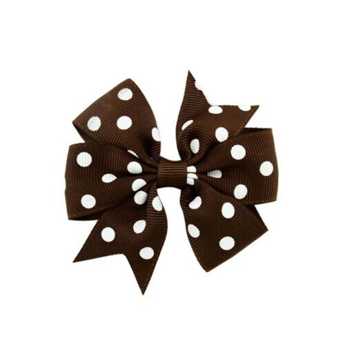 3 zoll Polka Dot Ripsband Haar Bögen Alligator Clip Kinder Mädchen Bowknot Haarnadel Headwear Haar Accessorises OEM & ODM: 10