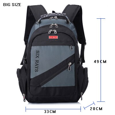 SIXRAYS Children School Bags USB Charging Business Casual Tourist Anti-theft Waterproof 15.6 Inch Laptop Men Backpack