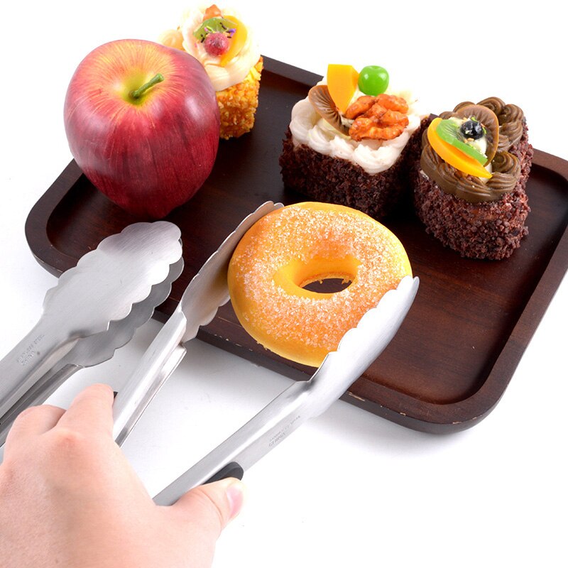 9 Inch Stainless Steel Food Clip Multifunction Barbecue Clip Buffet Bread Snack Meat Dish Clip Kitchen Tools