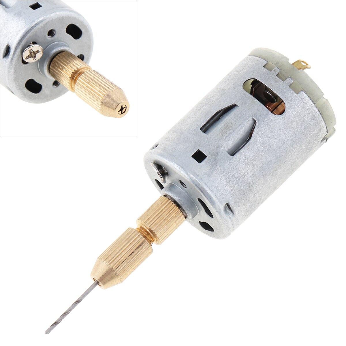 12V Small PCB Electric Drill 13000rpm 500mA Press Drilling With 1mm Drill Motor And Drill Clamp Hand Tools for PCB Drilling