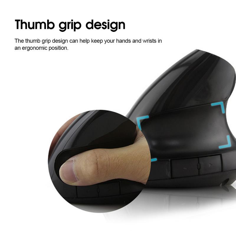 USB Vertical Wired Mouse Ergonomic Wrist Rest Gaming Mice IM