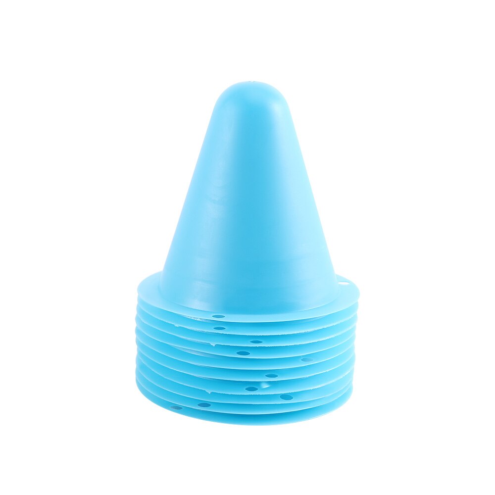 Plastic skate marker cones football soccer wheels sports training equipment: Blue