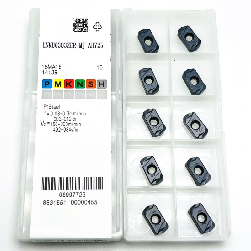 EXNR03 turning high-speed insert LNMU0303ZER MJ AH725 carbide double-sided rapid feed EXNR03R cutting tool insert LNMU 0303