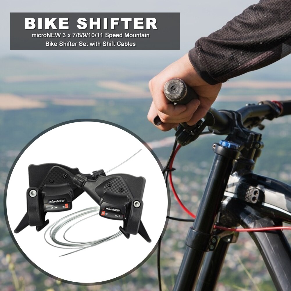 Speed Mountain Bike Shifter Cables Portable Waterproof Cycling 3 x 7/8/9/10/11 Set with Inner Shift Elements for microNEW