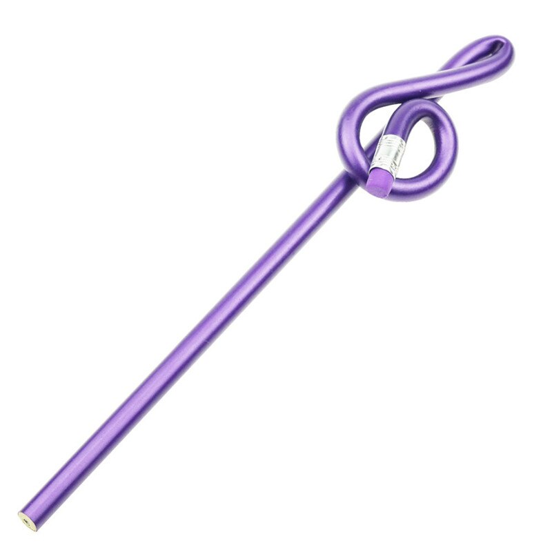 40 Pcs Musical Note Pencil 2B Standard Round Pencil Stationery music Notes School Student Prize Pencil Pencil: Purple
