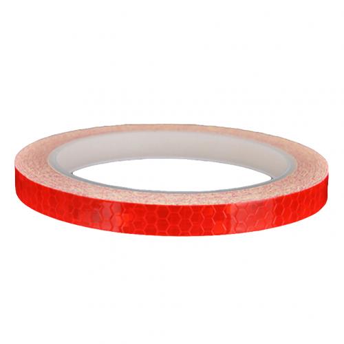 Mtb Fietsen Velg Licht Reflecterende Sticker Adhesive Waarschuwing Streep Decal Fietsen Fiets Strip Reflector Fiets Accessoires: Rood