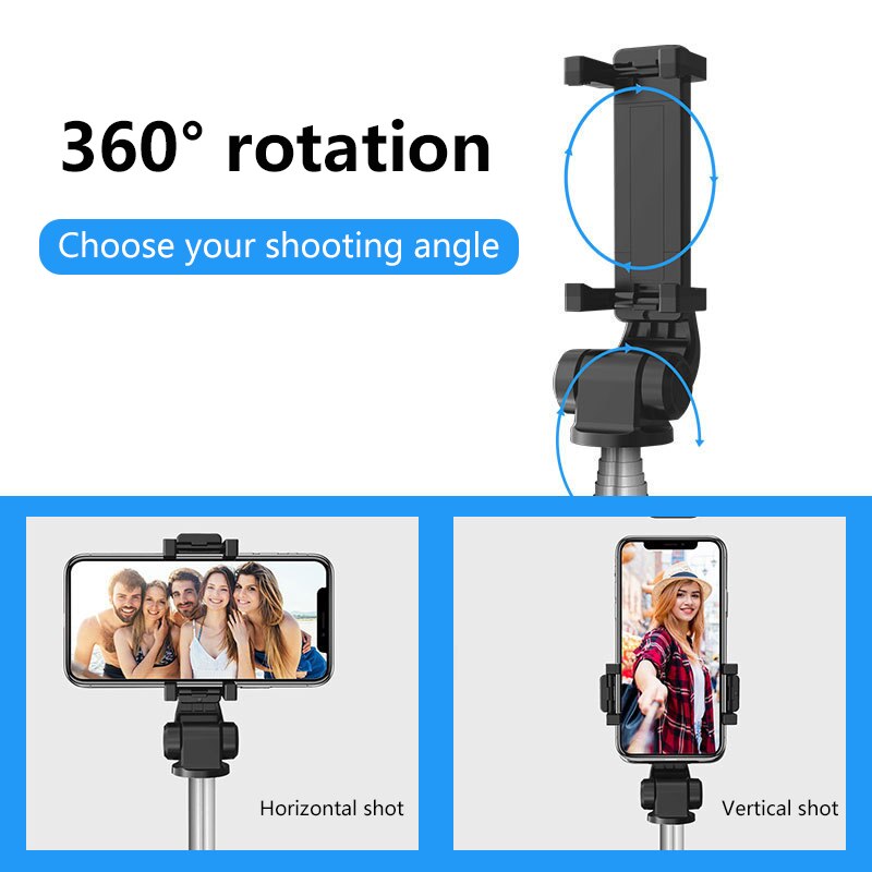 Draadloze Bluetooth Selfie Stok Statief Met Afstandsbediening Selfie Uitschuifbare Opvouwbaar Voor Iphone Ios Android Action Camera Telefoon Stand