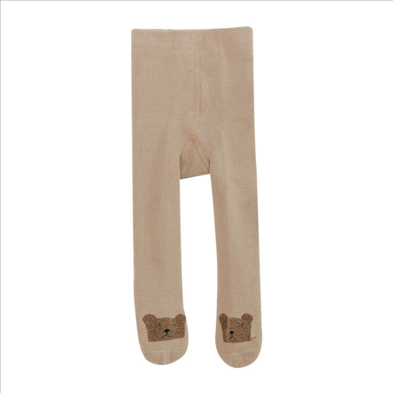 Collants chauds en coton pour bébés de 0 à 6 ans, couleur unie, collection automne hiver