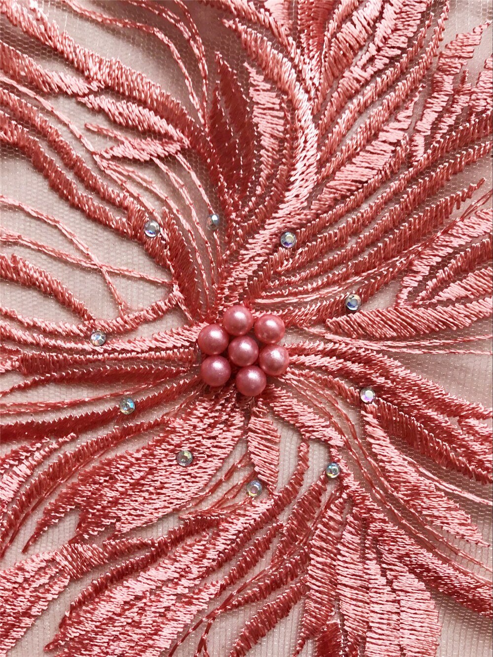 Tissu dentelle nigérian doré dentelle française | dentelle, tissu avec perles, en tissu dentelle strass, tissu africain perle, lot5yard/800