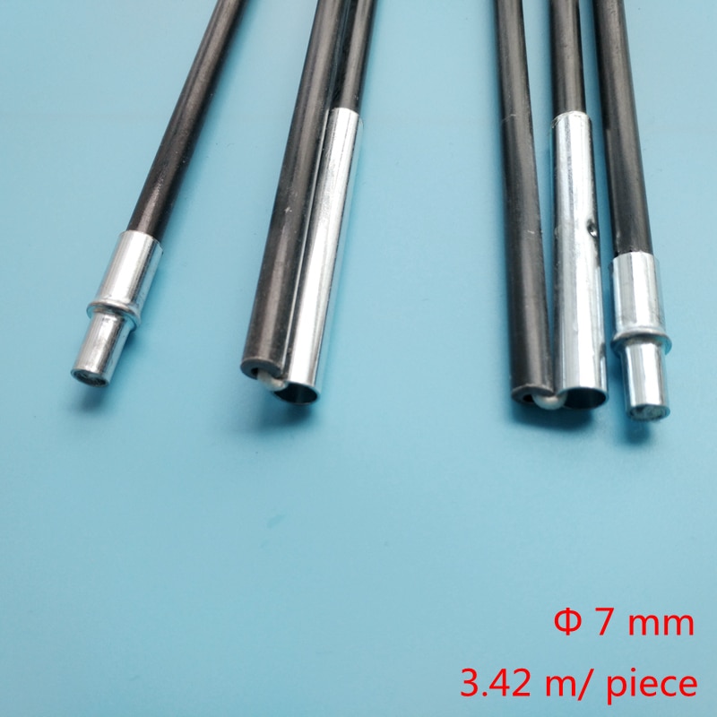Campingteltstænger 8 mm glasfiberstænger 3.9 m 4.1 m i alt hvert stykke