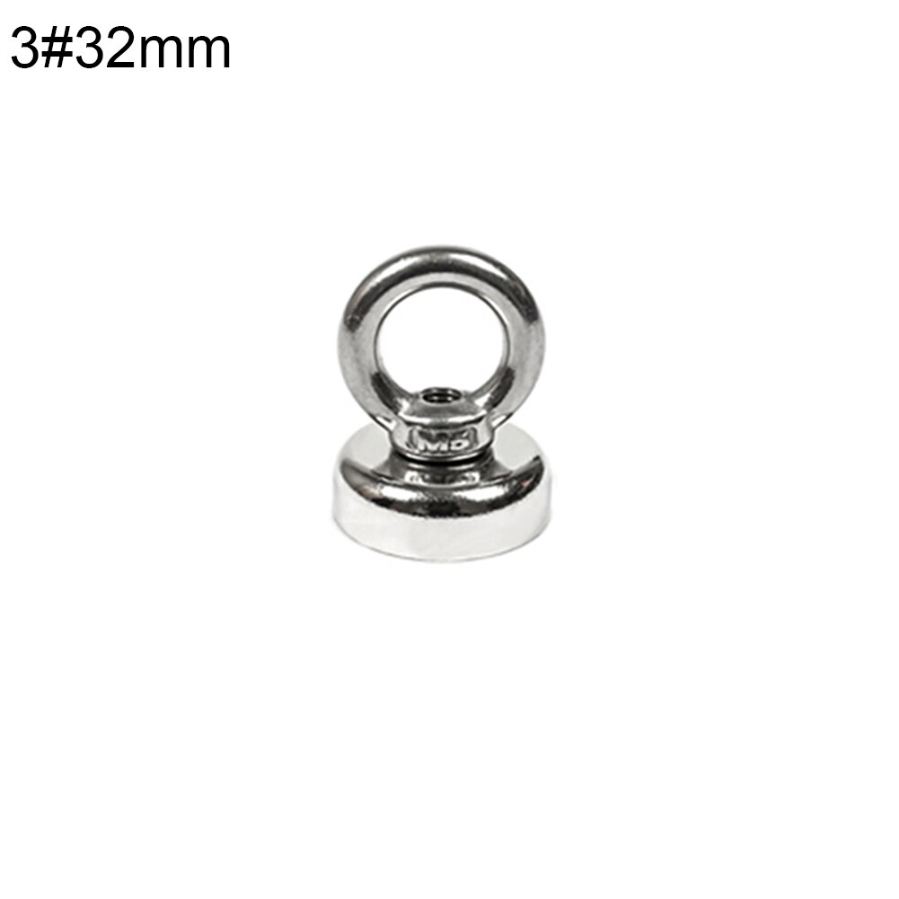 Strong Neodymium Magnet Salvage Magnet Hook Deep Sea Fishing Magnets Holder Pulling Mounting Pot with Ring Eyebolt Metal: Licht Groen