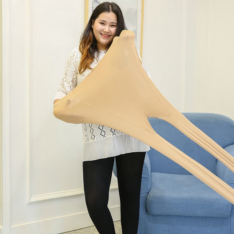 1200D autumn Tights Plus Size Women Anti-hook Tear Resistant Super Elastic Large Size Opaque Pantyhose Female 50-120kg