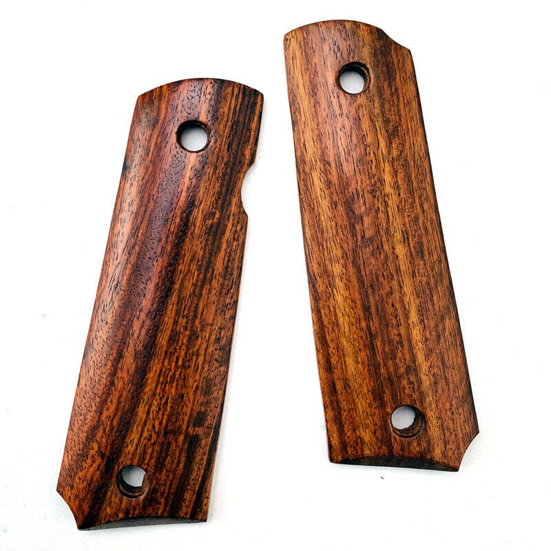 1 Paar Bloed Sandelhout Cocobolo Gepolijst Hout Antislip Custom Grips Handvat Weegschalen Voor 1911 Grips Accessoires