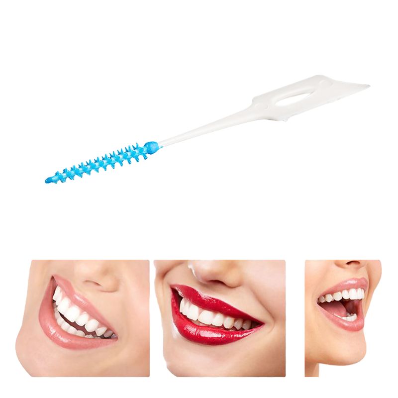 80 stk blød plast massage tandkød tandkød interdental børste massage tandstikker tandbørste tandtråd tandtråd pick tand