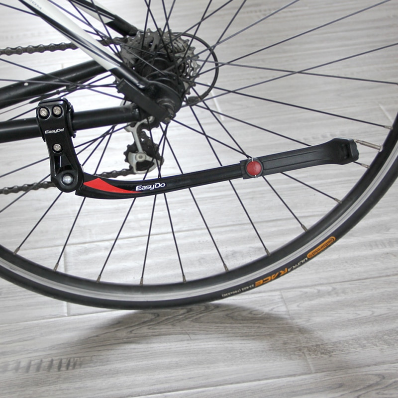 Aluminiumslegering kickstand til mountainbike justerbar længde quick release cykelstøtte ben fodstativ cykel kickstand 24-29 "