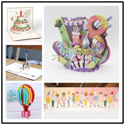 3d 18- -åriga blivande ceremoni papper gratulationskort önskar tacksägelsekort vykort festinbjudan födelsedag pop up-kort