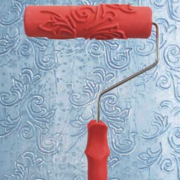 Various Embossed Patterns Of Paint Roller With Plastic Handle
