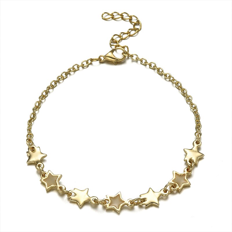 Luminous Star Bracelet For Women Charming Party Gold Silver Color Accessories Glow In The Dark Jewelry: Gold