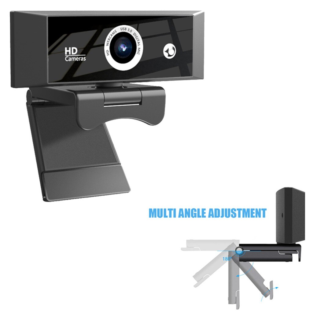 2 millions de pixels Full HD 1080P Web Cam intégré Microphone antibruit ordinateur de bureau vidéo appelant caméra Webcam avec Microphone