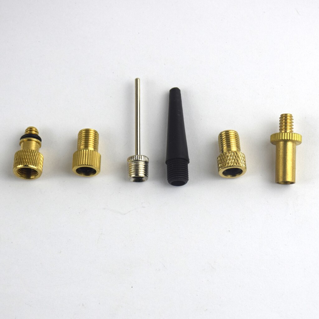 6er Premium Valve Adapter Set, Valve Adapter Pump Adapter Made Of Copper No Air Leakage For Pump Compressor