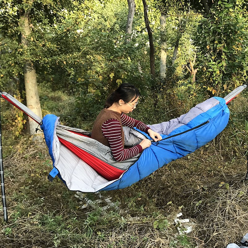 Best Selling Camping Dubbele Draagbare La Siësta Hangmat Underquilt Underblanket Nylon Hangmat Slaapzak