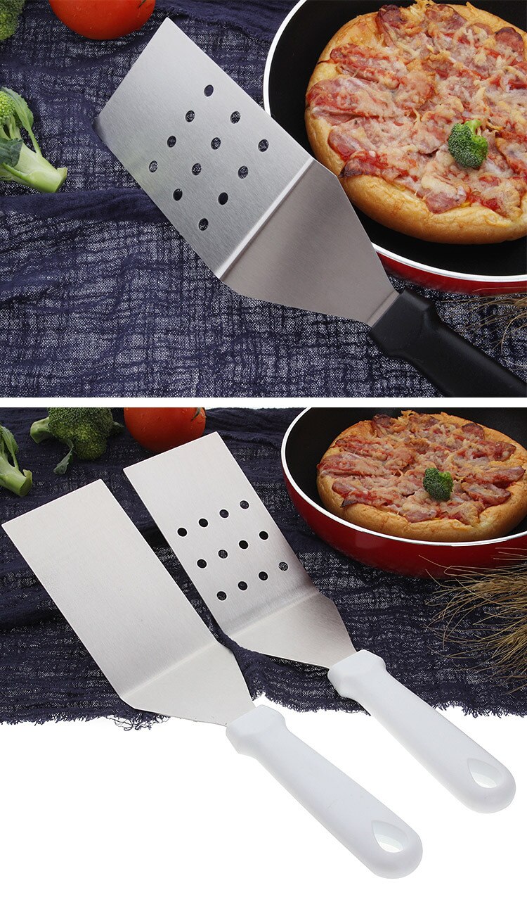 1 st Rvs Gebakken Schop Spatel Steak Pizza Grijpen Cutters Spade Gebak Cook Tool Cake Server Keukengerei KX 275