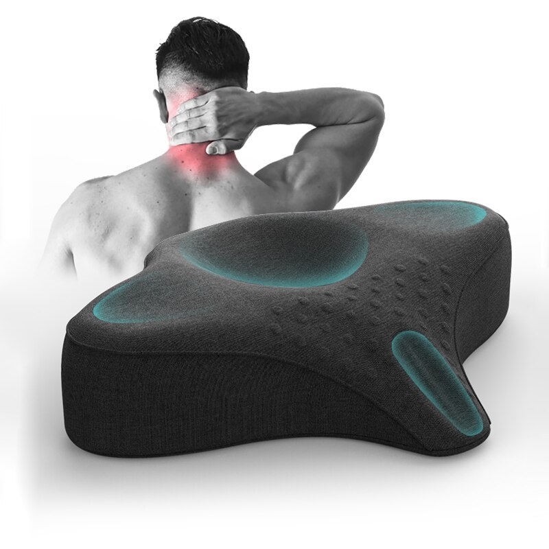 Orthopedic Pillow Sleep Eyelash Extension Pillow Memory Foam Neck Support for Pain Relief & Cervical Spine Alignment