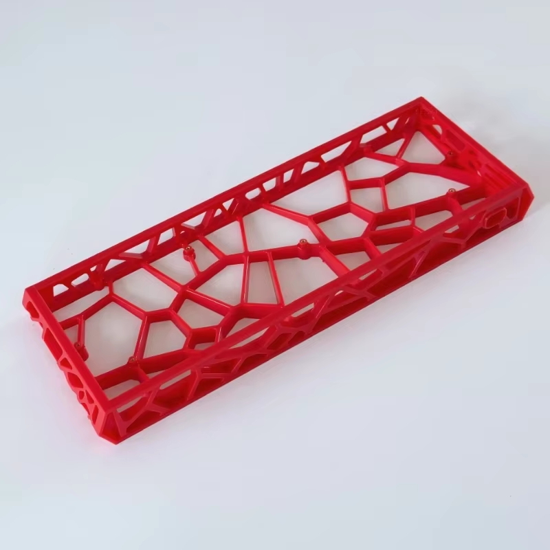 Holy60 Hollow Keyboard Case GH60 GT60 Mad60 Wooting60 M6 Custom Keyboard Shell White/red PC Gamer DIY Mechanical Keyboard: Orange