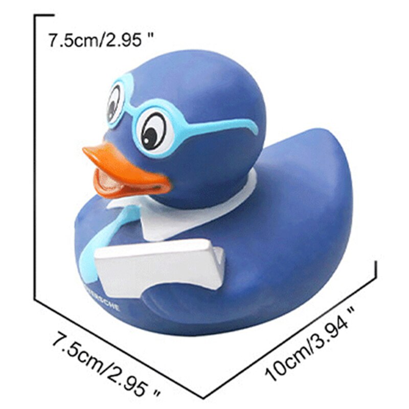 ESALINK 8-10Cm Schwimm Ente 14 Stile Pirate Ente Polizei Gummi Ducky Bad Spielzeug Baby Kognitiven Spielzeug Baden pädagogisches Spielzeug: YN079-1pcs