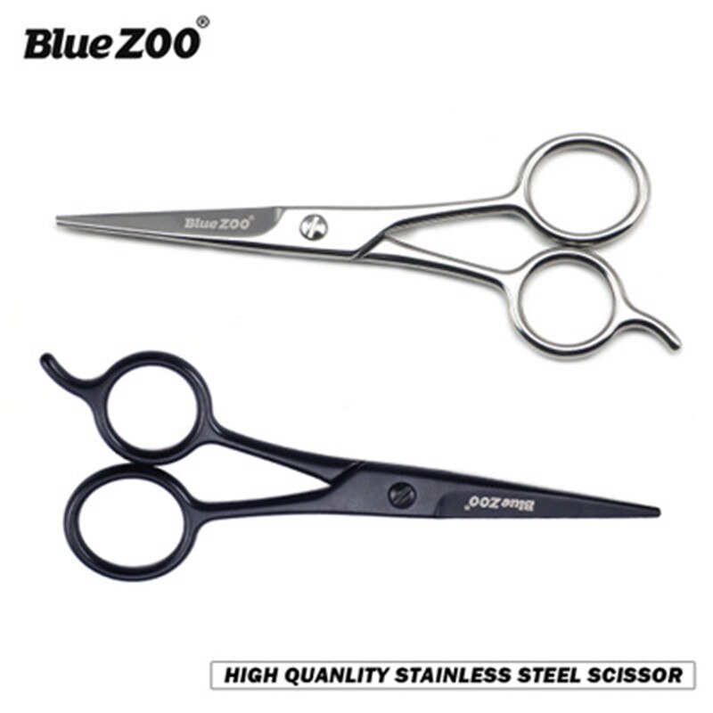 2pcs Stainless Steel Facial Hair Scissors Moustache Scissor Beard Trimming Grooming Scissors Safety Use Beard Care Makeup Tool