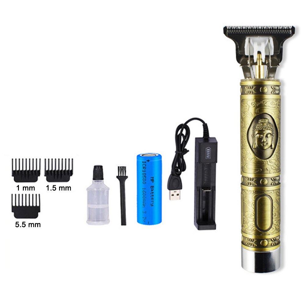Close-Snijden Digitale Kapper Elektrische Tondeuse Professionele Kapper Mannen Tondeuse 0Mm T-Blade Baard tondeuse: Type 09