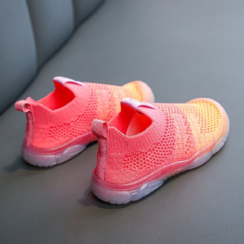 Lente Kinderen Jongen Meisje Ademend Air Mesh Casual Schoenen Kids Fly Geweven Sneakers Baby Schoenen